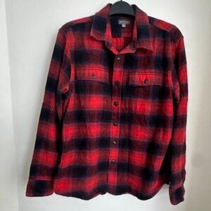 LL BEAN SIGNATURE PLAID SHIRT SIZE XL REG 100% COTTON